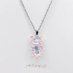 گردنبند نقره ای طرح پاندا