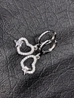گوشواره طرح قلب و پروانه