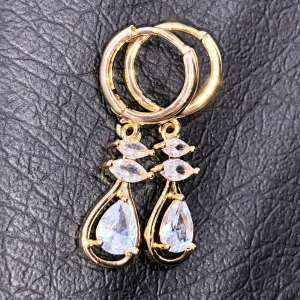گوشواره طرح کریستالی