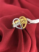 ست انگشتر دوستی طرح love