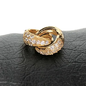 گوشواره حلقه ای نگین دار