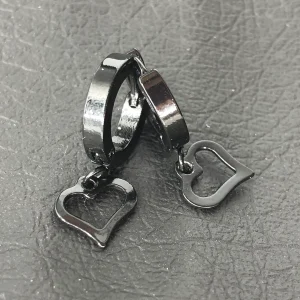 گوشواره حلقه ای طرح قلب