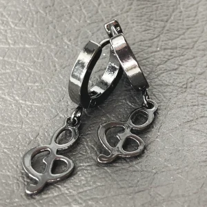گوشواره حلقه ای موزیکال مشکی