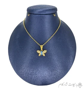 گردنبند چشم و نظر طرح پروانه
