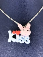 گردبند فانتزی بچگانه طرح Kiss