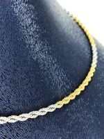 گردنبند طرح طنابی