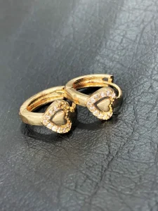 گوشواره حلقه ای طرح قلب