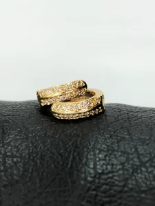 گوشواره حلقه ای نگین دار