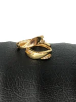 گوشواره حلقه ای نگین دار