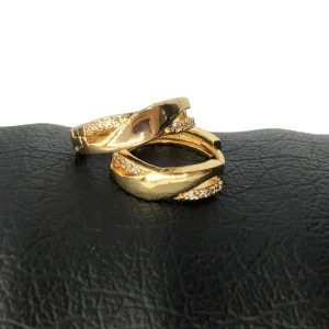 گوشواره حلقه ای نگین دار