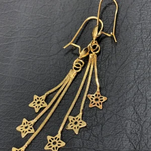 گوشواره آویز طرح سه ستاره