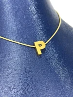 گردنبند مینیمال طرح حرف P