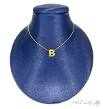 گردنبند مینیمال طرح حرف B