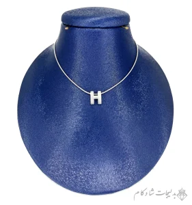 گردنبند مینیمال طرح حرف H